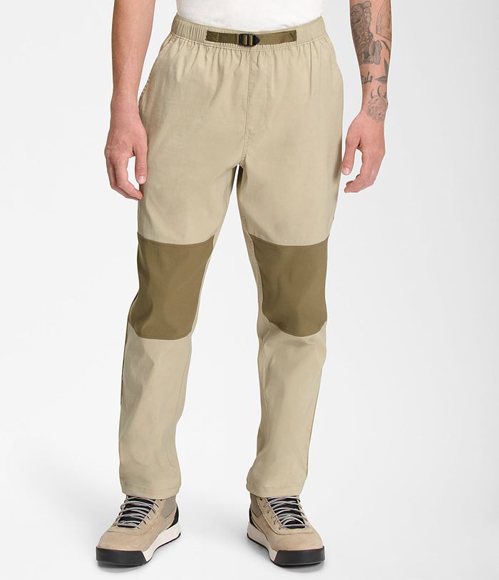 The North Face Pants Class V Belted Beige/Olive - Mens - Thailand WFSUX-1307